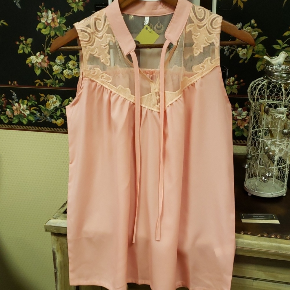 Peach blouse